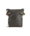 Čierna kožená zipsová kabelka 212-5713-60