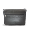 Čierna kožená taška na notebook 212-6118-60