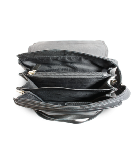 Veľký čierny kožený pánsky crossbag 215-2185-60