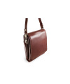 Veľký hnedý kožený pánsky crossbag 215-2185-40