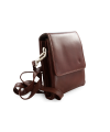 Malý hnedý kožený pánsky crossbag 215-2189-40