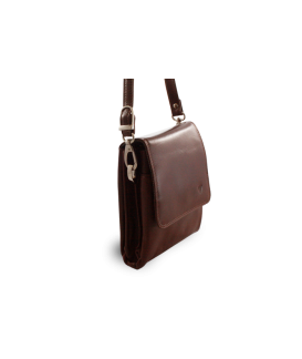 Malý hnedý kožený pánsky crossbag 215-2189-40