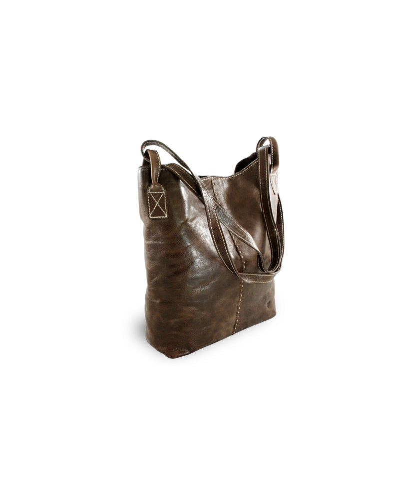 Hnedá kožená kabelka 219-7881-47
