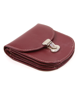 Malá dámska kožená peňaženka so zámočkom 511-1241A-34