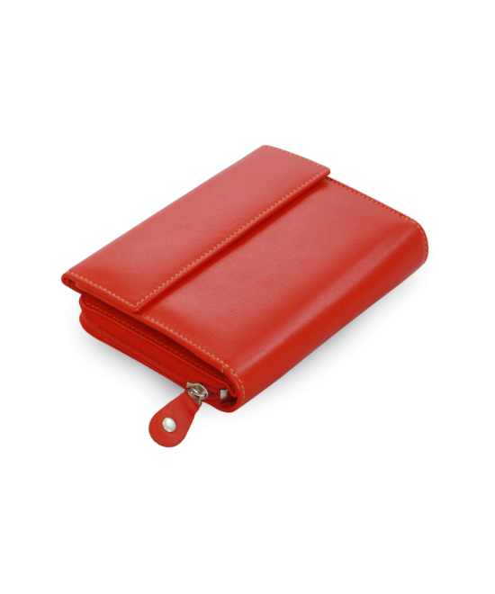Multičervená dámska kožená peňaženka s malou poklopom 511-2221-M31