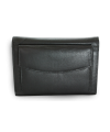 Čierna dámska kožená peňaženka s dvoma poklopami 511-4124-60