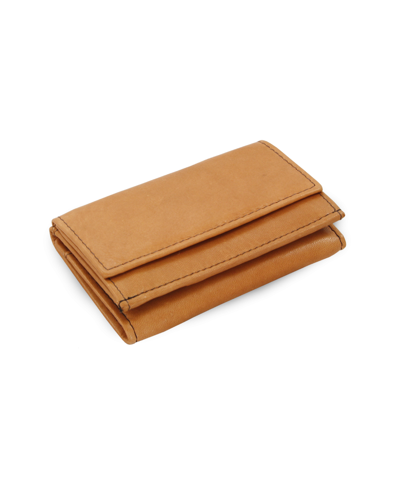 Svetlo hnedá dámska kožená mini peňaženka 511-4392A-05