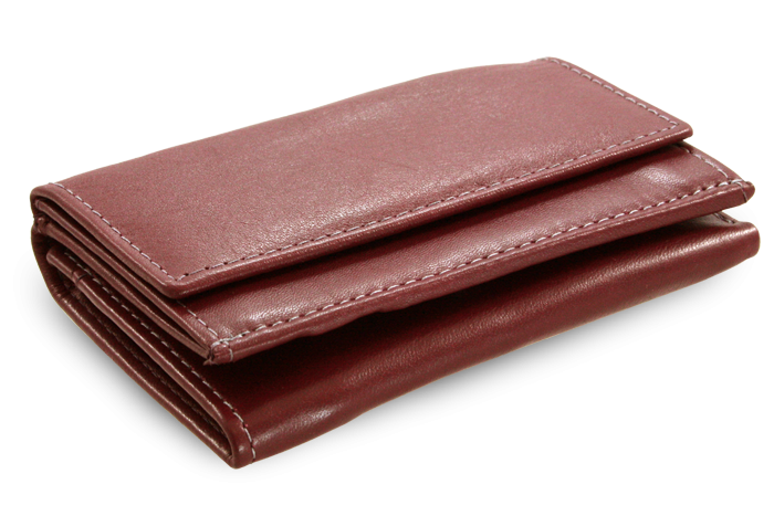 E-shop Burgundy dámská kožená mini peněženka 511-4392A-34