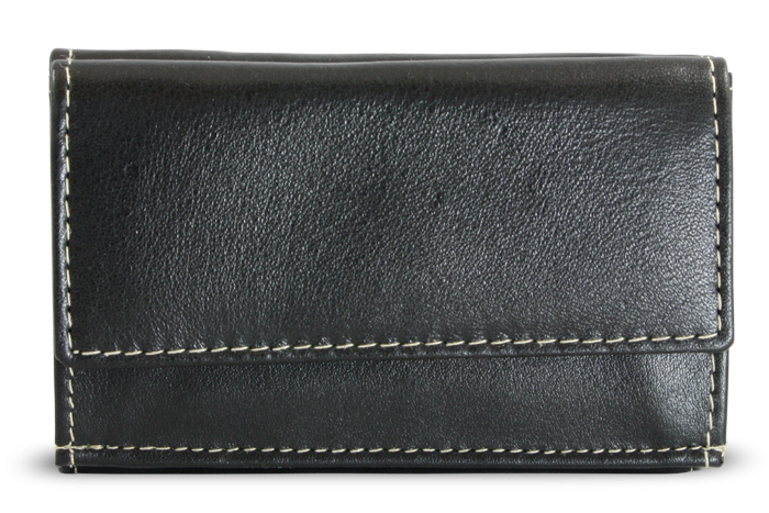 E-shop Černá dámská kožená mini peněženka 511-4392A-60