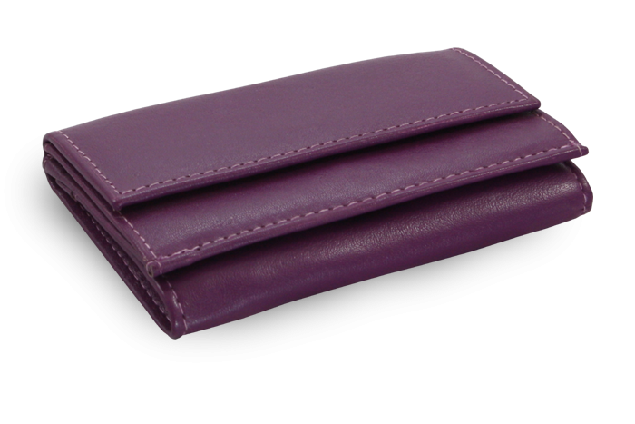 E-shop Fialová dámská kožená mini peněženka 511-4392A-76