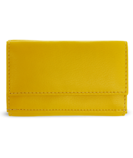 Žltá dámska kožená mini peňaženka 511-4392A-86