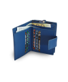 Modrá dámska kožená peňaženka so zápinkou 511-5937-97