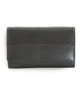 Čierna dámska kožená rámová peňaženka 511-6236-60