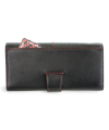 Čierno-červená dámska listová peňaženka so zápinkou 511-8118-60/31