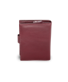 Burgundy dámska kožená peňaženka so zápinkou 511-9769-34