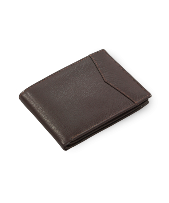 Hnedá pánska kožená peňaženka s vnútornou zápinkou 513-12809-47
