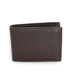 Hnedá pánska kožená peňaženka s vnútornou zápinkou 513-12809-47