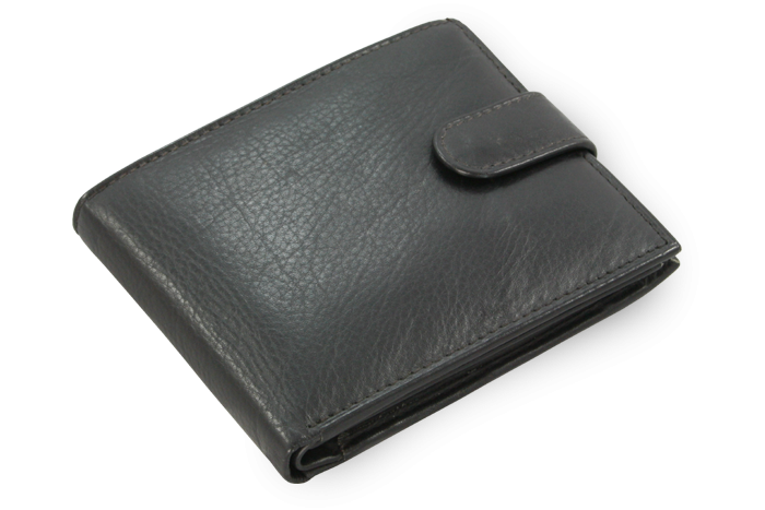 E-shop Černá pánská kožená peněženka se zápinkou 513-1904-60