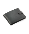 Čierna pánska kožená peňaženka so zápinkou 513-2007-60
