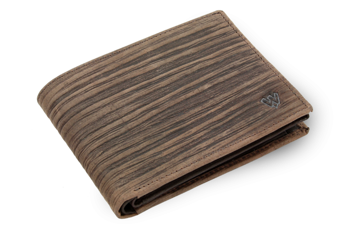 E-shop Tmavě hnědá pánská kožená peněženka ve stylu BAMBOO 513-4241-47