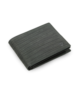Čierna pánska kožená peňaženka v štýle BAMBOO 513-4241-60