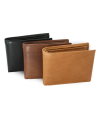 Tmavo hnedá pánska kožená peňaženka s vnútornou zápinkou 513-4404A-47