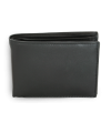 Čierna pánska kožená peňaženka s vnútornou zápinkou 513-4404A-60