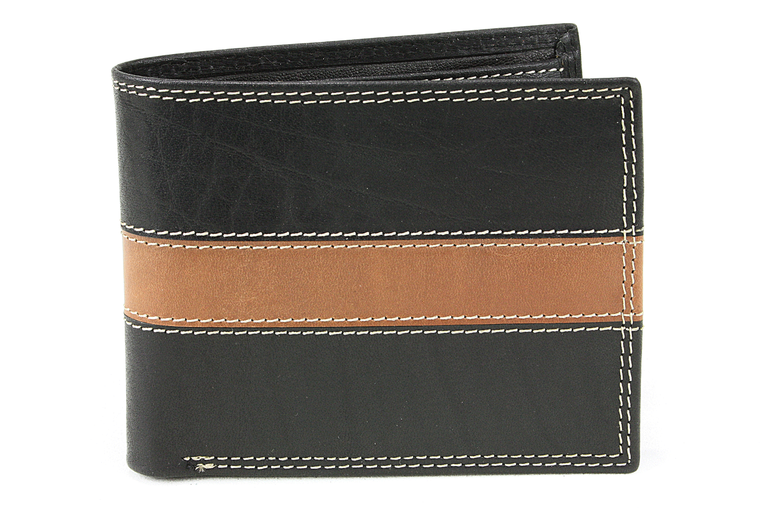 E-shop Černá pánská kožená peněženka 513-4702-60/05
