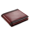 Čiernočervená pánska kožená peňaženka 513-6022 31/60