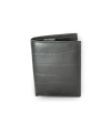 Čierna pánska kožená peňaženka a dokladovka so zápinkou 514-1610-60