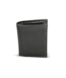 Čierna pánska kožená peňaženka pre dve meny 514-2212-60