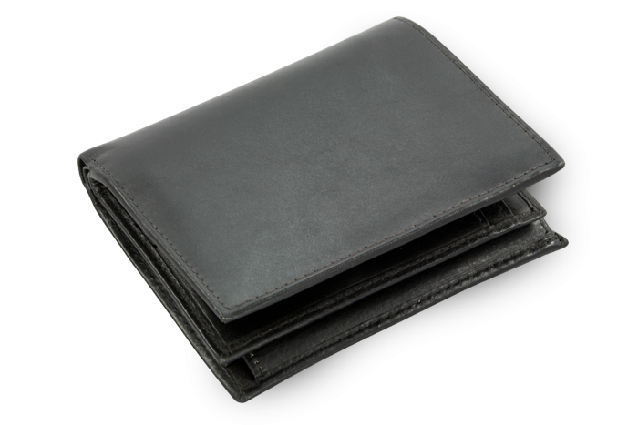 Černá pánská kožená peněženka pro dvě měny 514-2212-60