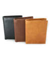 Tmavo hnedá pánska kožená peňaženka - dokladovka 514-3220-47