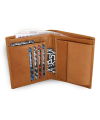 Svetlo hnedá pánska kožená peňaženka - dokladovka 514-3221-05