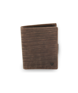 Tmavo hnedá pánska kožená peňaženka v štýle BAMBOO 514-4050-47