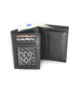 Čierna pánska kožená peňaženka - dokladovka 514-4281-60
