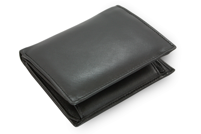 Čierna pánska kožená peňaženka - dokladovka 514-4296-60