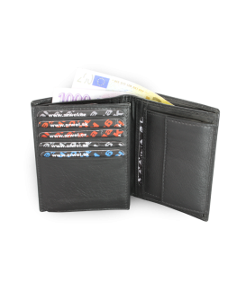 Čierna pánska kožená peňaženka - dokladovka 514-4399-60