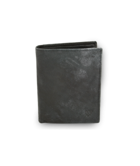 Čierna pánska kožená peňaženka v štýle JEANS 514-4562-60