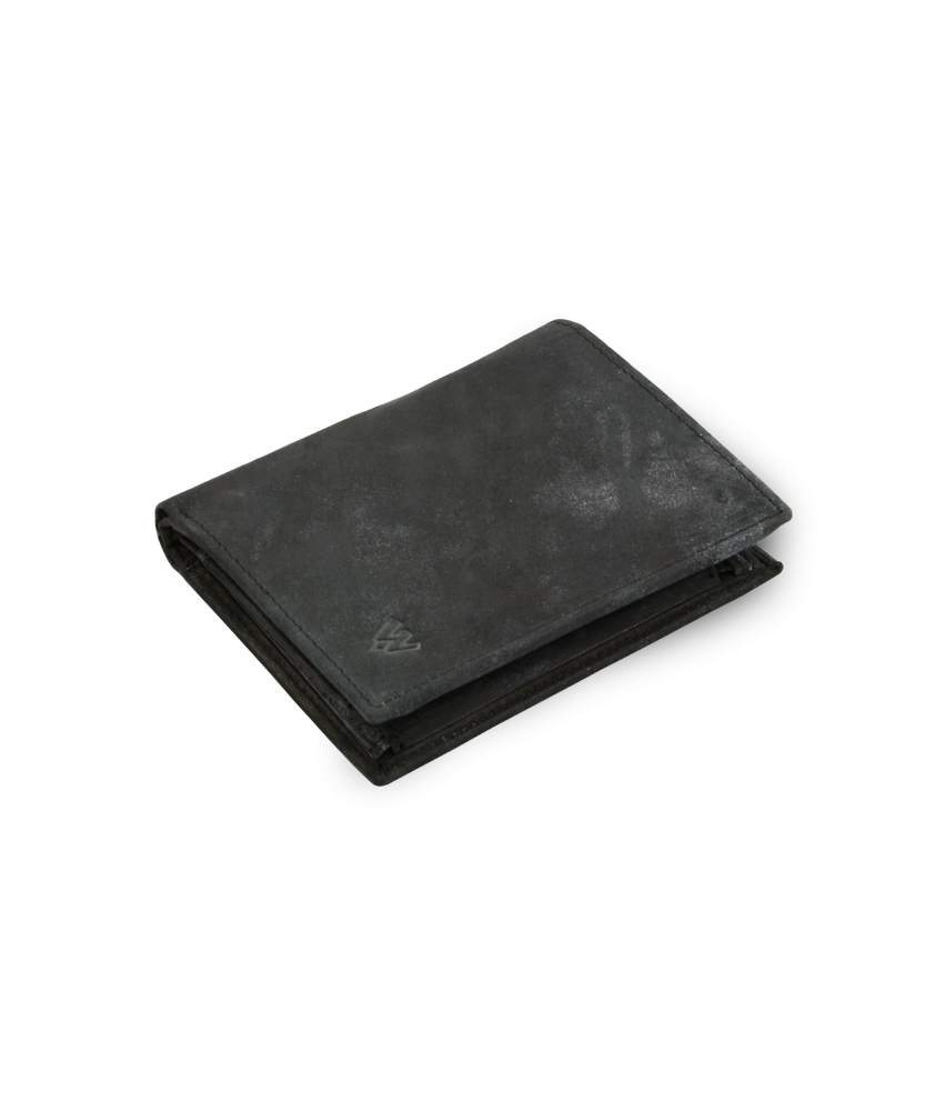 Čierna pánska kožená peňaženka v štýle JEANS 514-4562-60