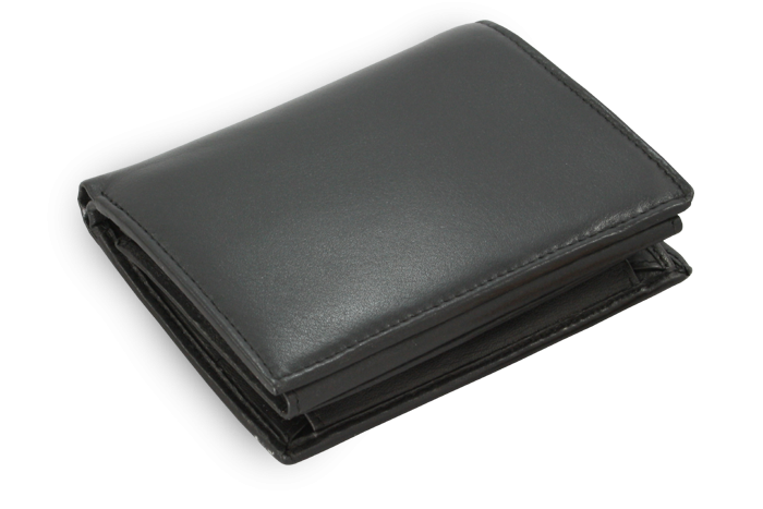 E-shop Černá pánská kožená peněženka se zajištěním dokladů 514-5424-60
