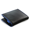 Čiernomodrá pánska kožená peňaženka s vnútornou zápinkou 514-8140-60/91