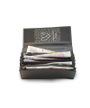 Kožená čašnícka peňaženka so zipsovými vreckami na mince 515-2401-60
