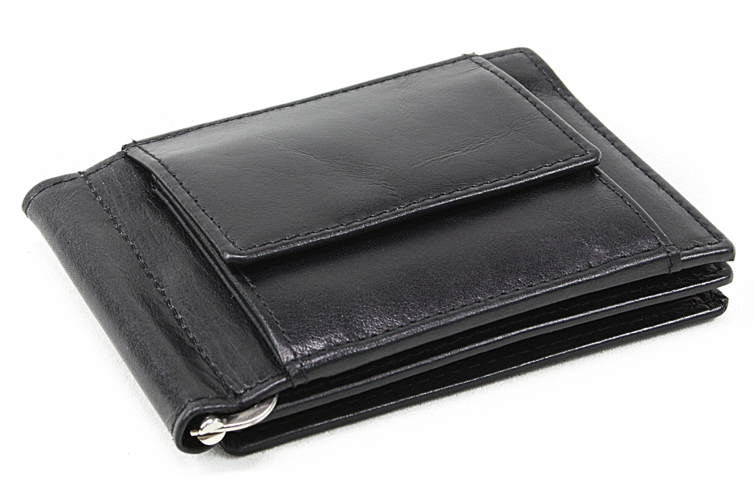 E-shop Černá pánská kožená peněženka - dolarovka 519-8103-60