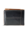 Čiernohnedá pánska kožená peňaženka - dolárovka 519-8132-60/47