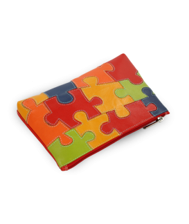 Puzzle dámska kožená etue 611-0023-PUZ