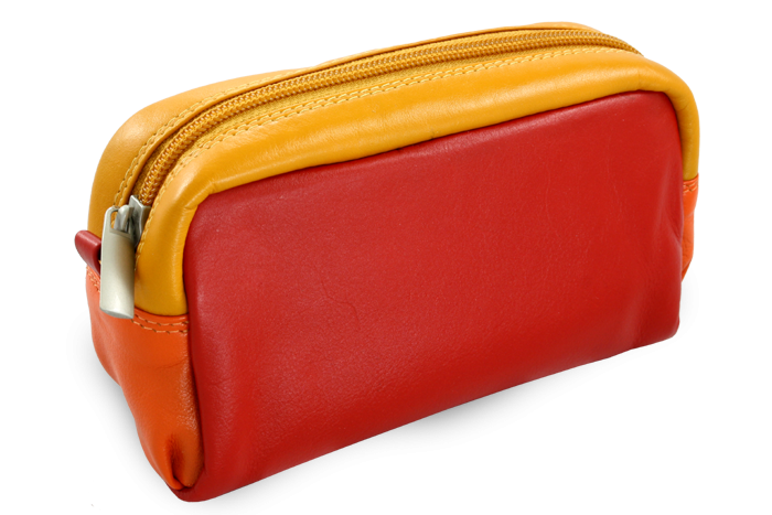 E-shop Multičervená dámská kožená etue 611-0395-M31