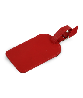 Červená kožená visačka na batožinu 619-5405-31