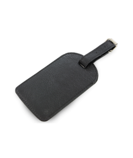 Čierna kožená visačka na batožinu 619-5405-60