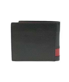 Červenočierna pánska kožená peňaženka 513-1321-60/31